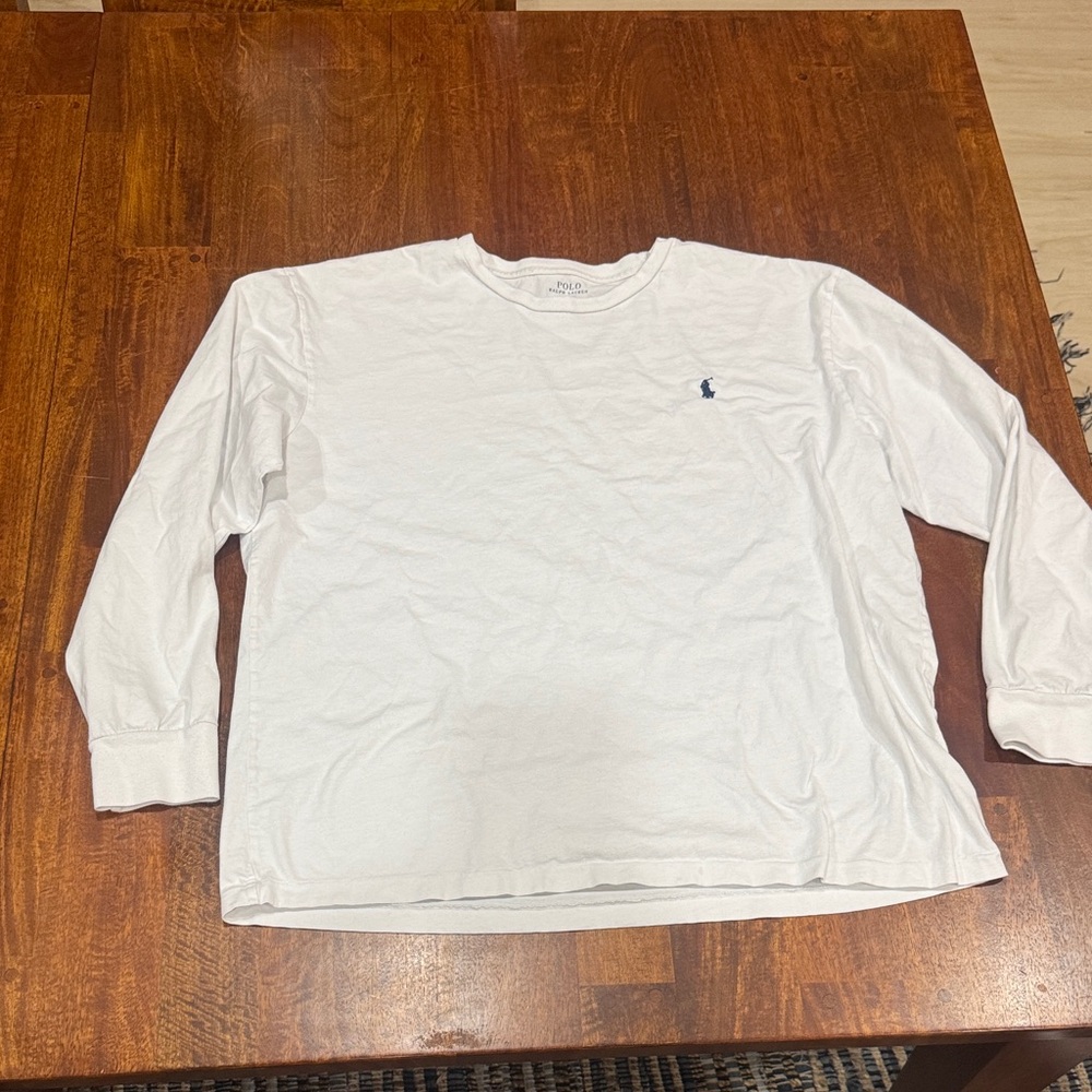 Men's White Long Sleeve Shirt